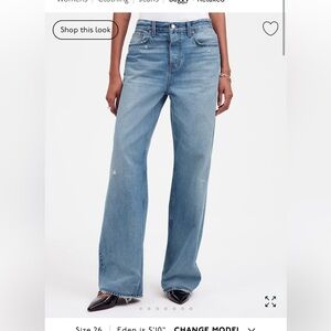 Low slung baggy jean 24 Tall